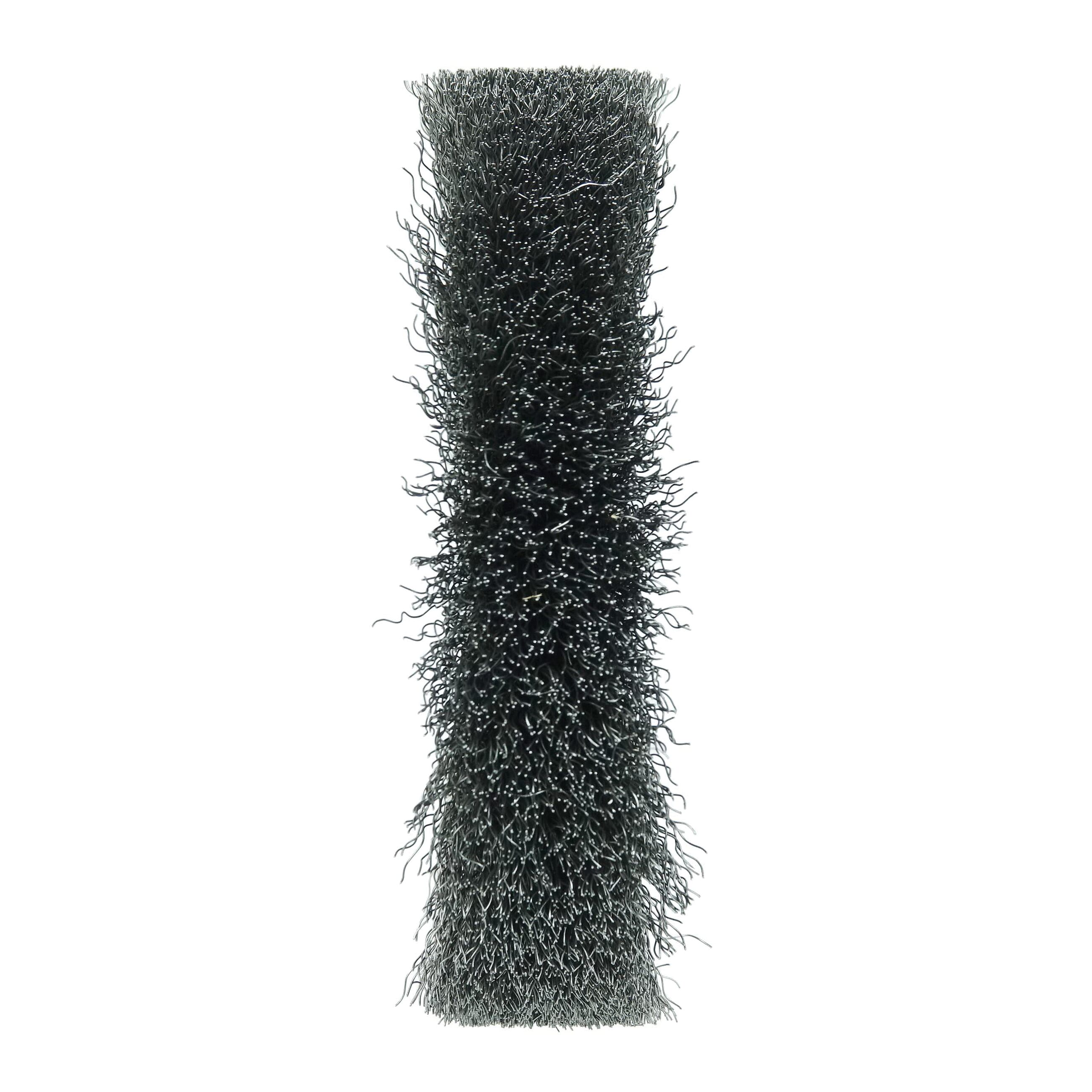 Weiler® 06070 Medium Face Wheel Brush, 6 in Dia Brush, 1 in W Face, 0.0118 in Dia Crimped Filament/Wire, 2 in Arbor Hole